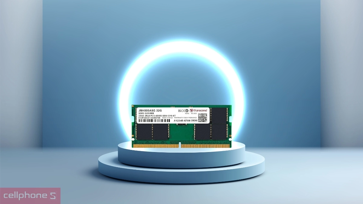 Tốc độ RAM laptop Transcend DDR5 5600MHz 32GB