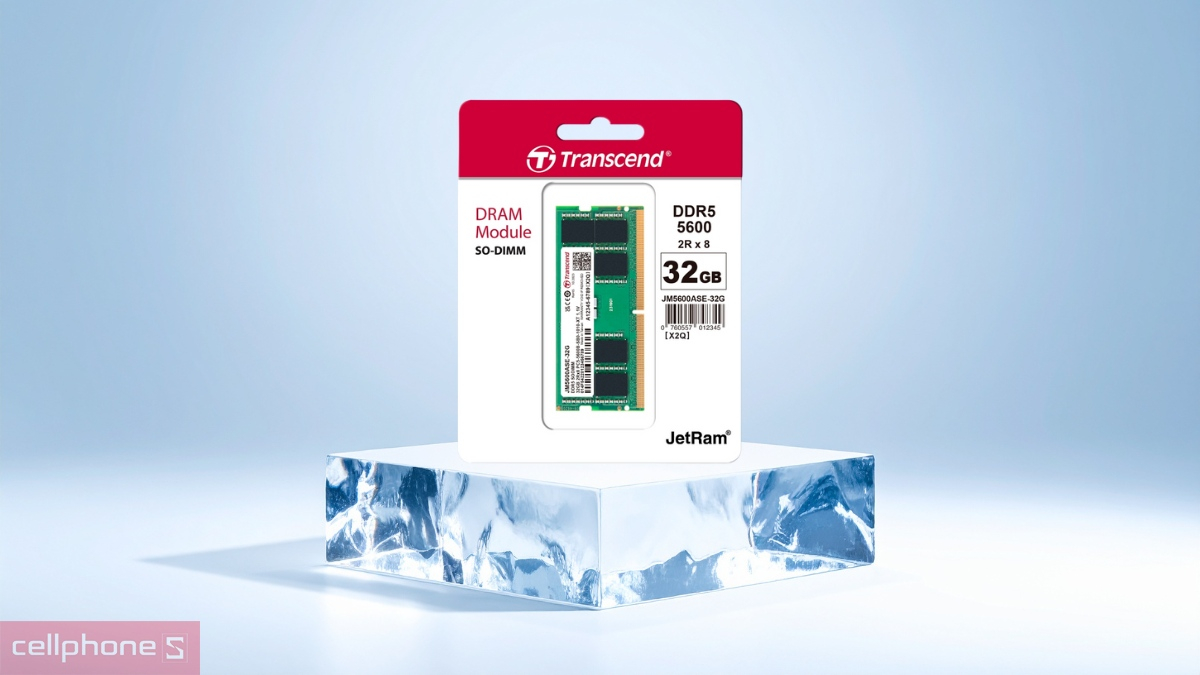 Tốc độ RAM laptop Transcend DDR5 5600MHz 32GB