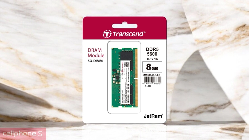 Dung lượng RAM Transcend DDR5 5600MHz 8GB