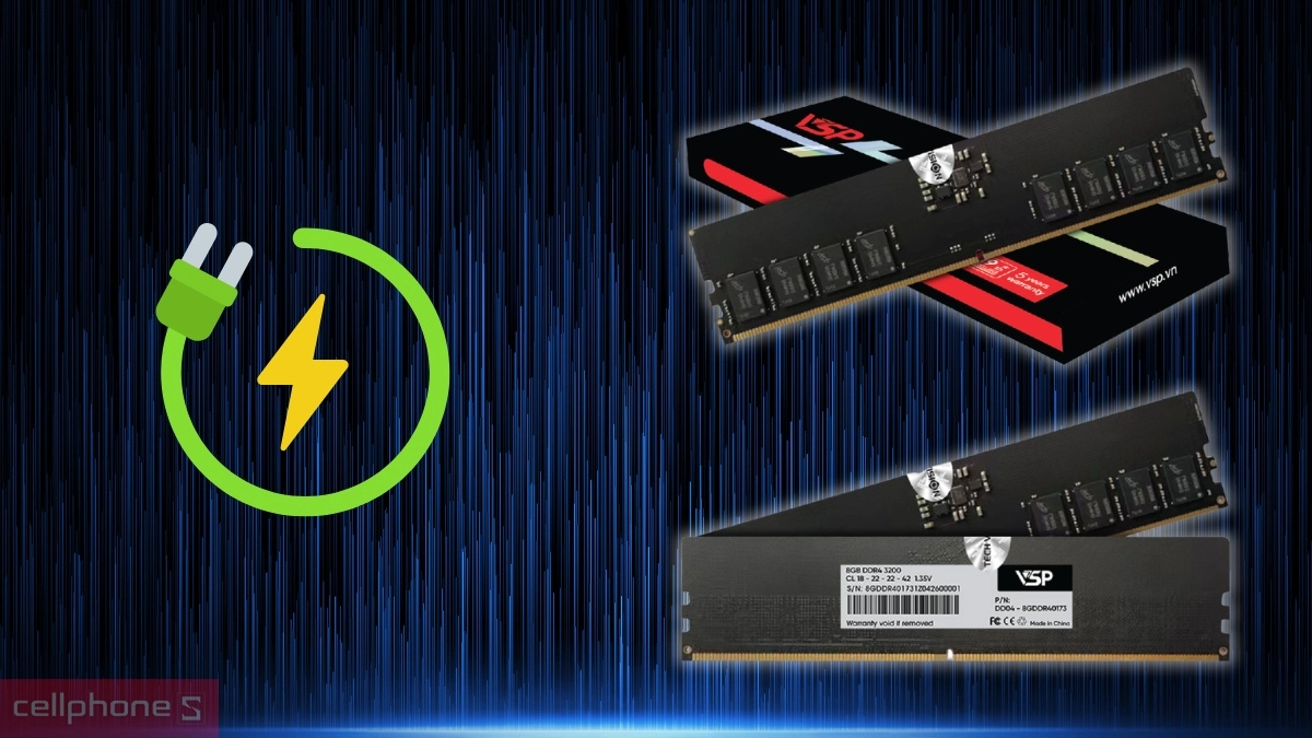 Điện áp RAM PC VSP DDR4 3200MHz 8GB