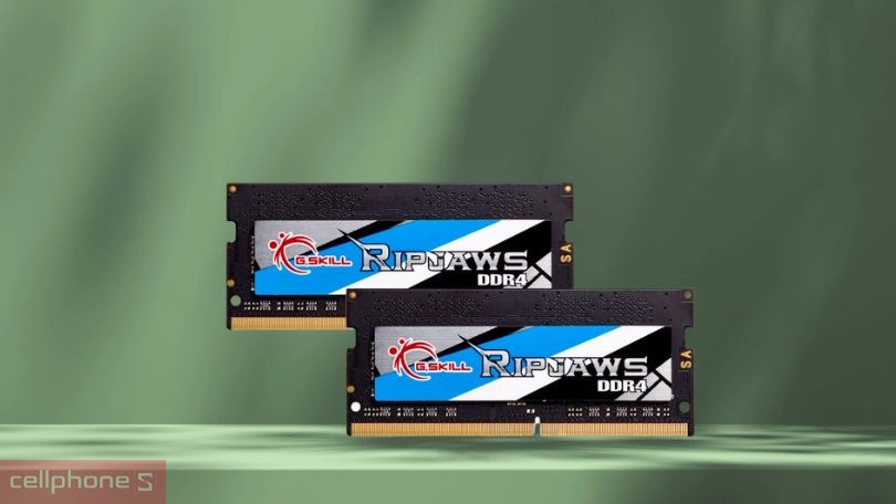 Ram Laptop GSkill Ripjaw 32GB 32000 Mhz DDR4 F4-3200C22S32GRS Sodim - Hiệu suất mạnh mẽ, nhỏ gọn dễ dùng