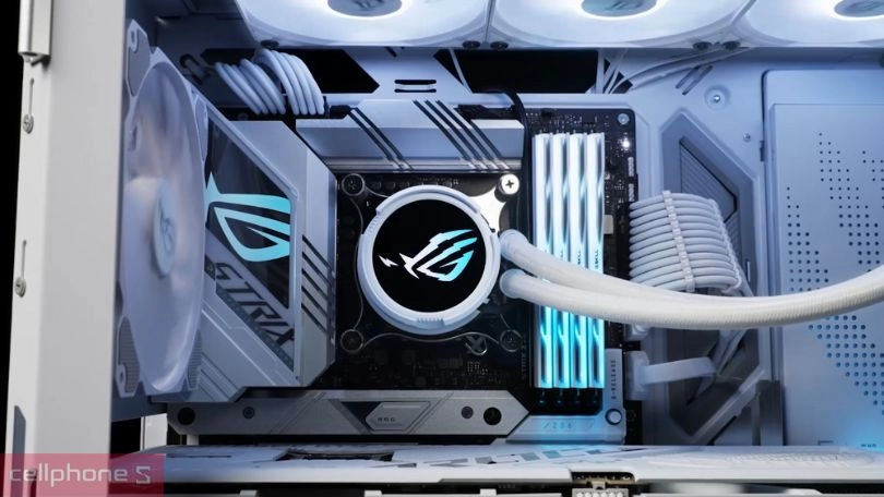 Hiệu suất làm mát của tản nhiệt nước ASUS ROG Strix LC III 360 ARGB White Edition