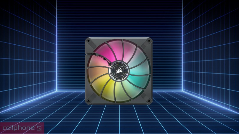 Tản nhiệt bộ 2 Fan 140mm Corsair ML140 RGB Elite