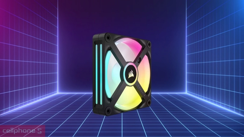 Tốc độ Quạt Fan 120mm Corsair iCUE LINK QX120 RGB