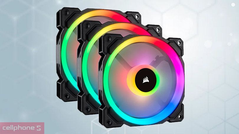 Tản nhiệt bộ 3 Fan 120mm Corsair LL120 RGB - Hiệu suất tản nhiệt mạnh mẽ