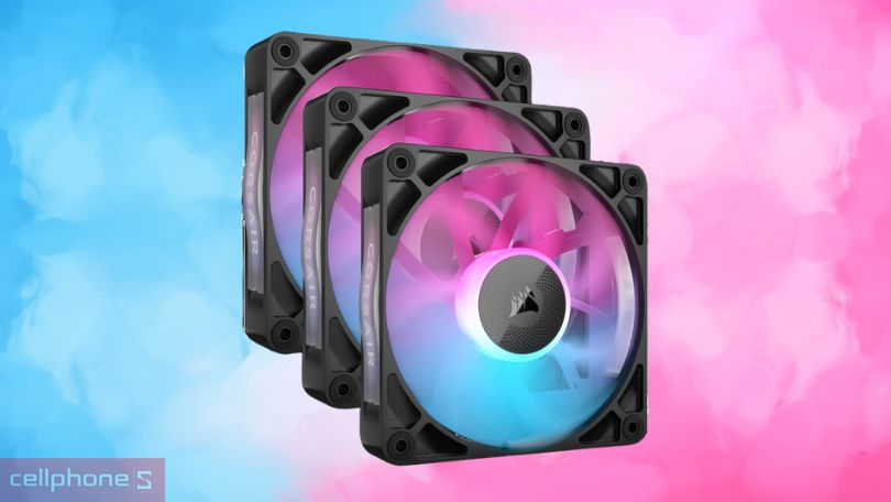 Tản nhiệt bộ 3 Fan Corsair iCue Link RX120 RGB - Làm mát hiệu quả, dễ lắp đặt 