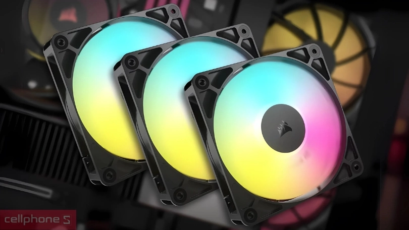 Tản nhiệt Case Corsair RS 120 ARGB - Đẹp mắt với đèn ARGB, vận hành êm ái