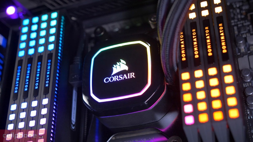 Tản nhiệt nước Corsair H100 RGB - Làm mát PC hiệu quả với 2 quạt lớn