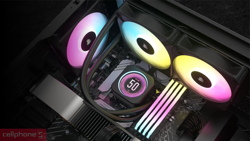 Khả năng làm mát của tản nhiệt nước Corsair H150i Elite LCD XT