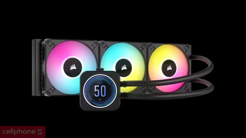 Thiết kế tản nhiệt nước Corsair H150i Elite LCD XT