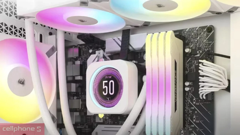 Phần mềm đi kèm tản nhiệt nước Corsair H150i Elite LCD XT