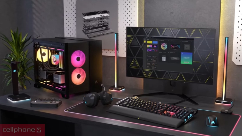 Thiết kế tản nhiệt nước Corsair iCUE LINK TITAN 240 RX RGB