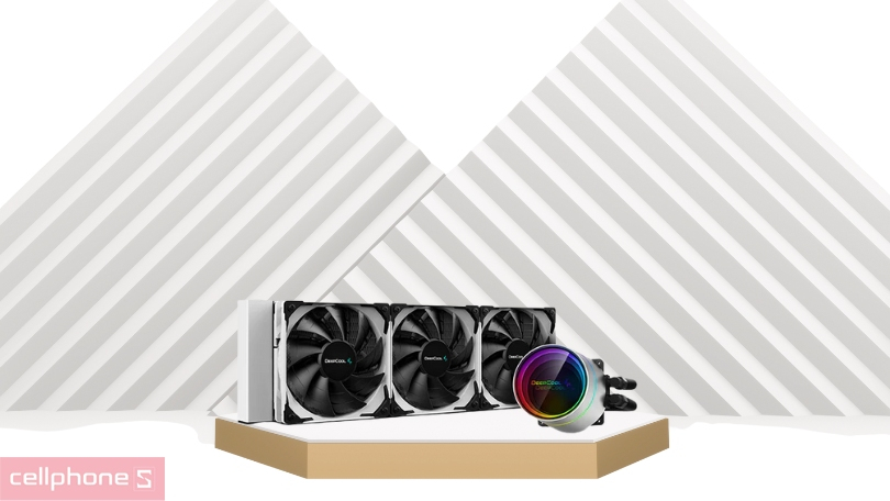 Tản nhiệt nước AIO DeepCool Castle 360EX ARGB - đèn LED đẹp mắt, làm mát hiệu quả