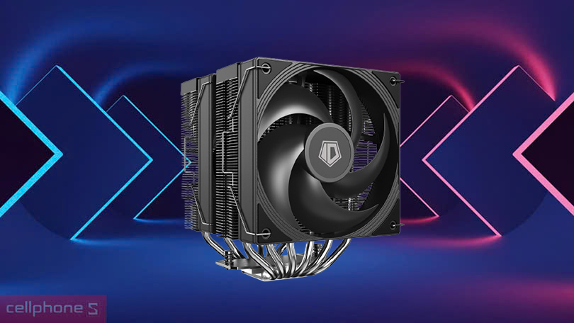 Cặp quạt mạnh mẽ của tản nhiệt khí ID-Cooling Frozn A620 Pro SE