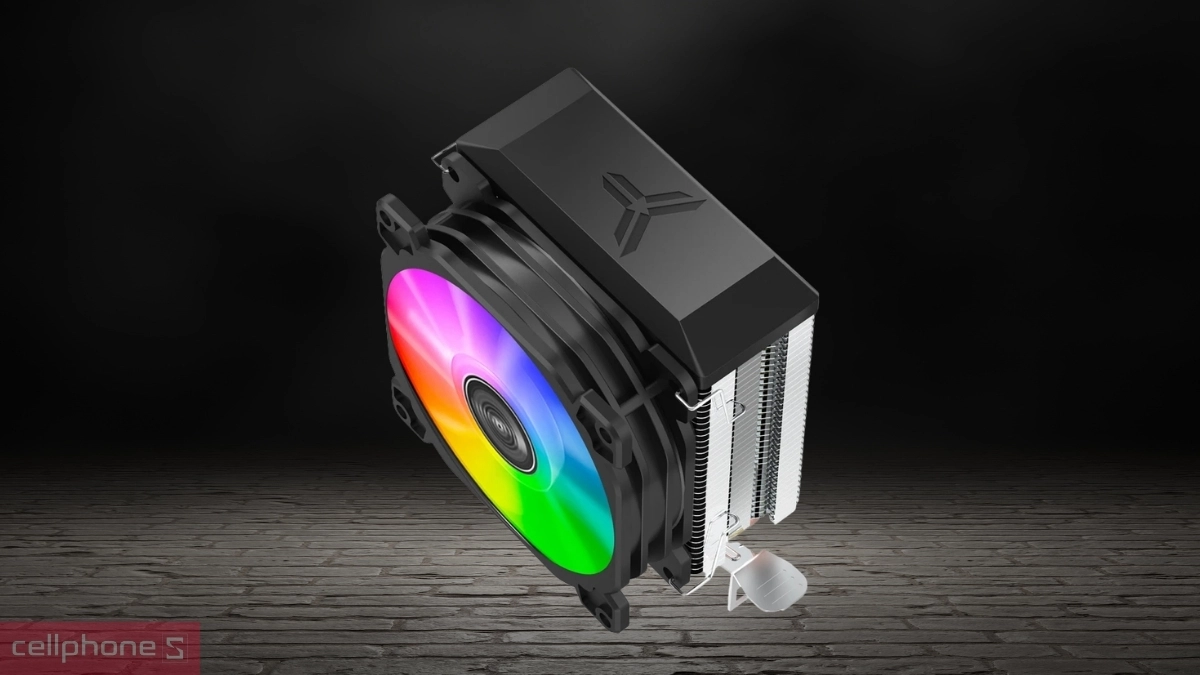 Thiết kế tinh giản cùng hiệu ứng led RGB bắt mắt của tản nhiệt khí CPU JONSBO CR-1200E RGB