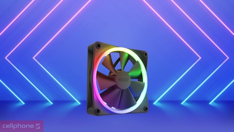 Tản nhiệt quạt LED NZXT F120RGB (1 pack) - Hoạt động trơn tru, thiết kế mạnh mẽ