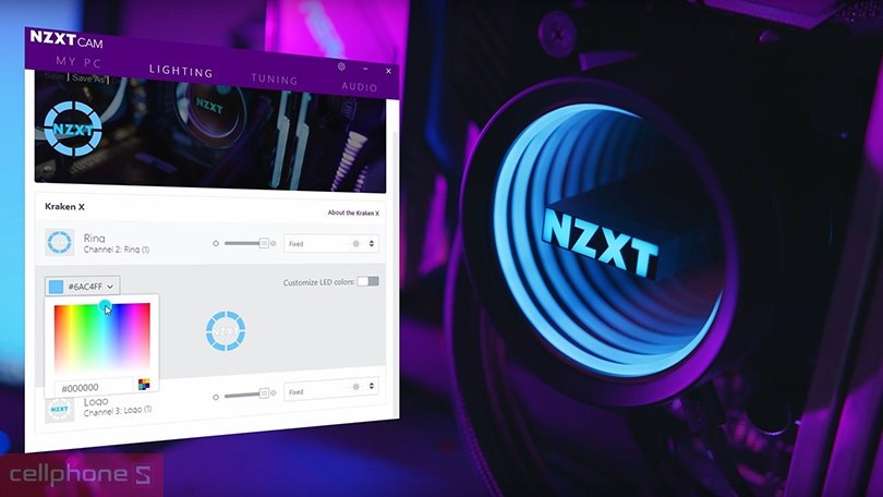 Tản nhiệt nước AIO NZXT Z53 240mm RGB màn hình LED