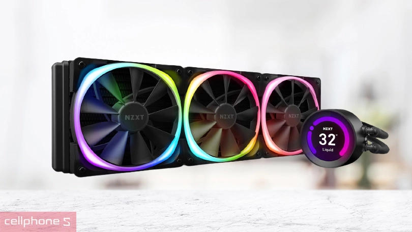Tản nhiệt nước AIO NZXT Z73 360mm RGB - Vận hành êm ái, độ tin cậy cao