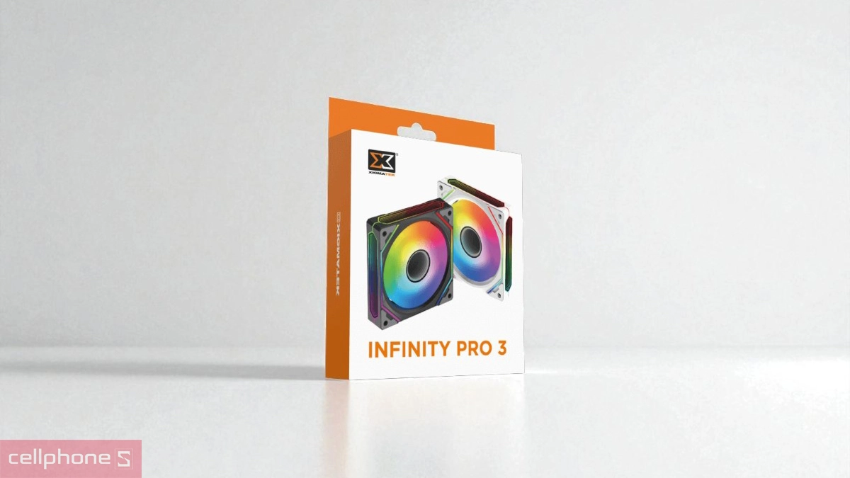 Hiệu ứng ánh sáng bắt mắt của quạt LED Xigmatek Infinity Pro 3