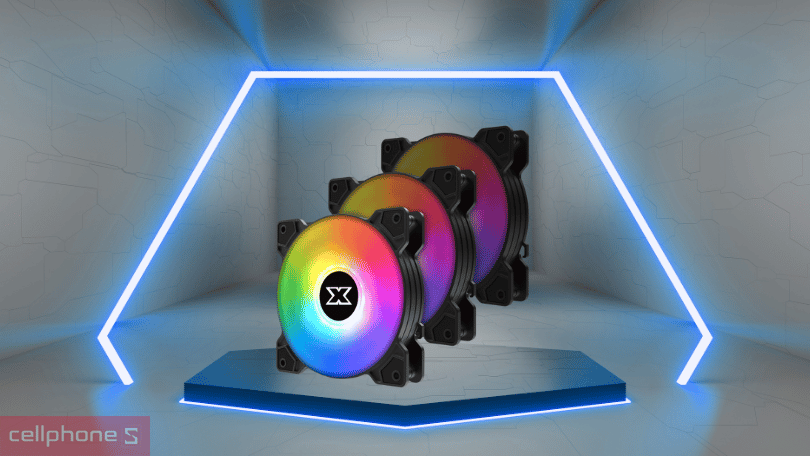 Tản nhiệt bộ 3 Fan Xigmatek Starz - Tốc độ quạt nhanh chóng, tản nhiệt hiệu quả