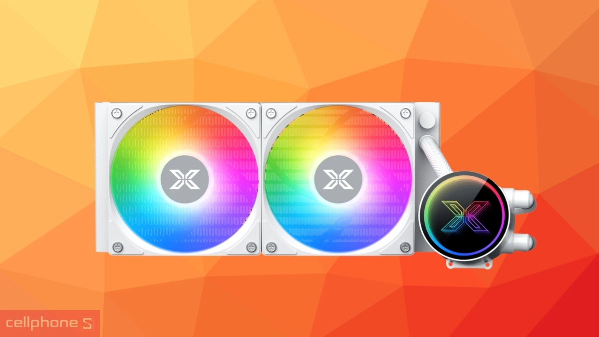 Radiator và hệ thống ống dẫn của tản nhiệt nước Xigmatek Fenix II 240 Arctic