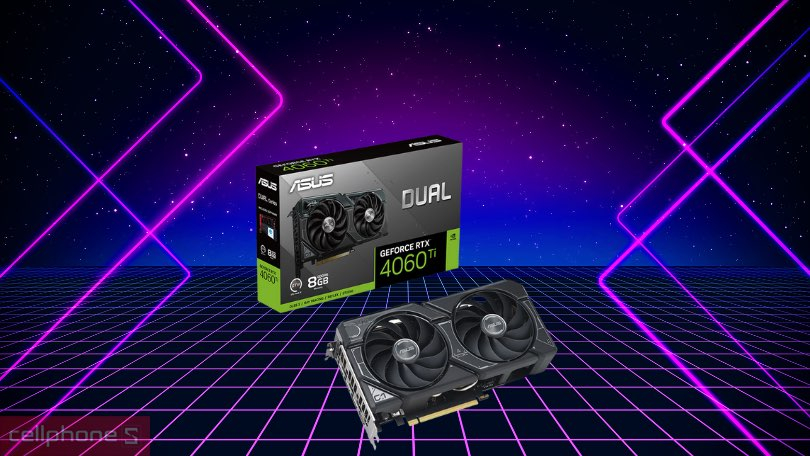 VGA Asus Dual RTX 4060Ti 8GB Gaming GDDR6 - Xử lý đồ hoạ mượt mà, kiểm soát nhiệt độ tối ưu