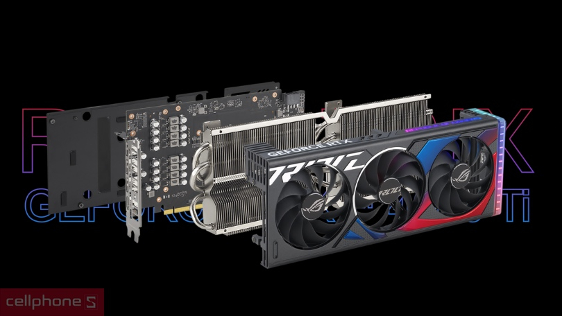 Khả năng tản nhiệt của VGA Asus ROG Strix GeForce RTX 4060 Ti OC 8GB ROG Strix RTX4060Ti