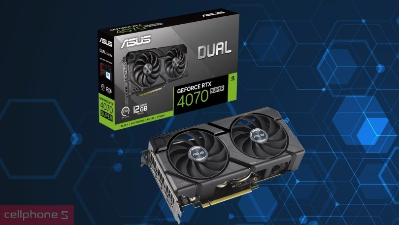 VGA Asus Dual GeForce RTX 4070 Super 12GB Dual-RTX4070S - Hiệu năng xử lý đồ hoạ đột phá