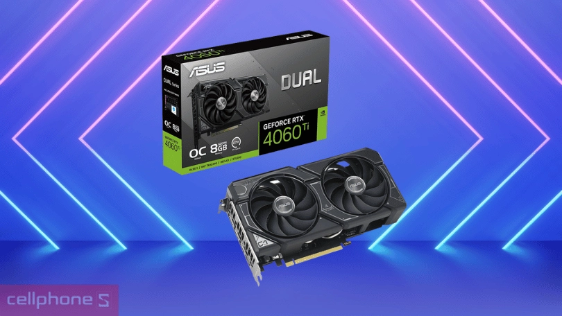 VGA Asus Dual RTX 4060Ti OC 8GB gaming GDDR6 