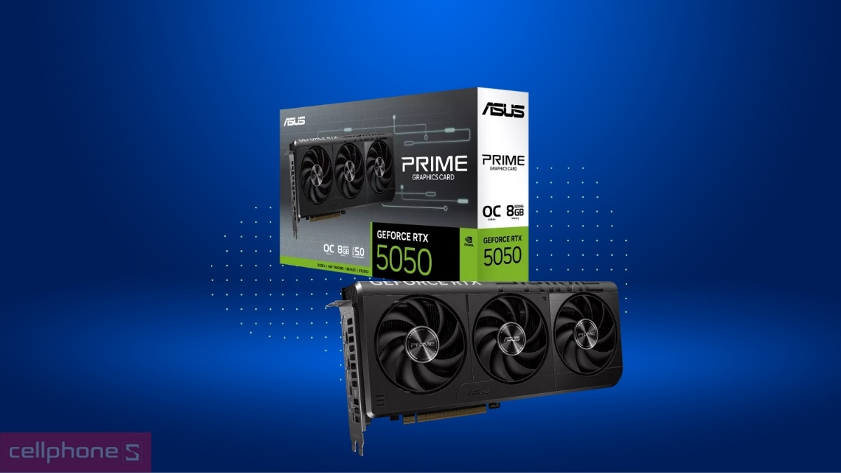 Khả năng xử lý AI VGA ASUS Prime Geforce RTX 5050 8GB OC