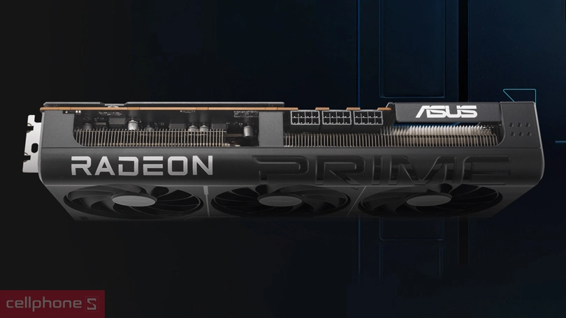 Khả năng làm mát của VGA Asus Prime Radeon RX 9070 XT OC 16GB