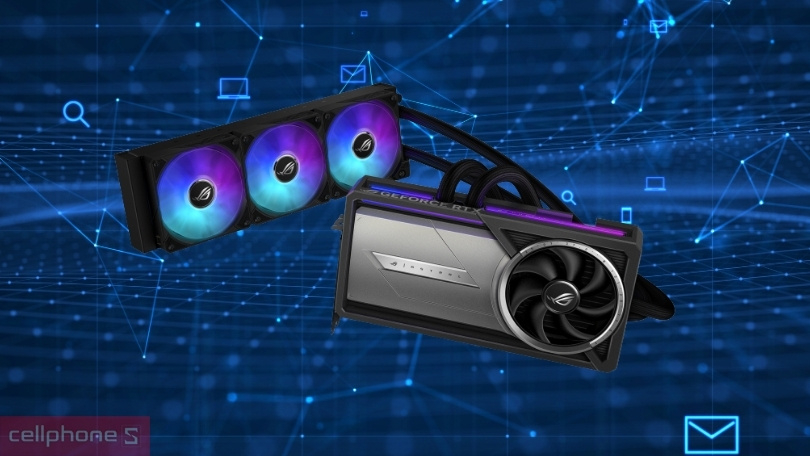 Hệ thống làm mát VGA Asus ROG Strix GeForce RTX 5090 OC 32GB