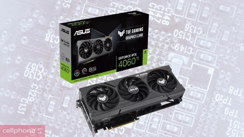 VGA Asus TUF Gaming GeForce RTX 4060 Ti 8GB TUF-RTX4060TI – Hiệu năng AI vượt trội