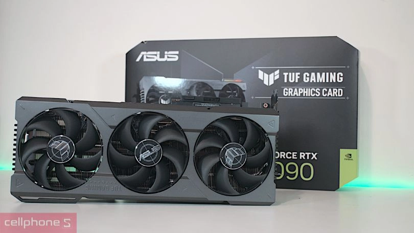 VGA Asus Tuf Gaming Geforce RTX 4090 OC 24GB Tuf RTX4090 - Hiệu suất vượt trội, làm mát tối ưu
