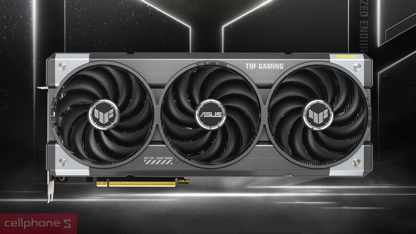 Thiết kế VGA Asus TUF Gaming Geforce RTX 5070 OC 12GB