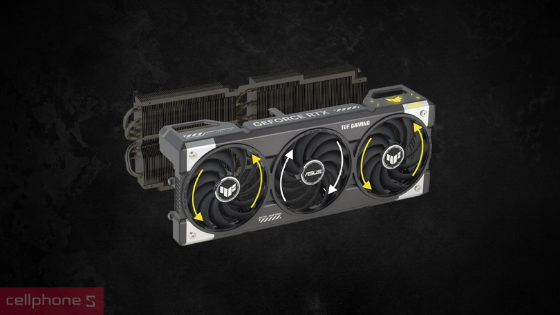 Khả năng tản nhiệt của VGA Asus TUF Gaming Geforce RTX 5070 OC 12GB