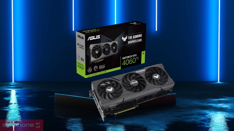 VGA ASUS TUF RTX 4060Ti 8GB GAMING GDDR6 - Hiệu năng tuyệt đối