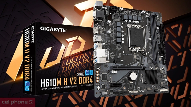 Mainboard Gigabyte H610M H V2 DDR4 - Hiệu năng ấn tượng, khả năng kết nối ngoại vi ổn định