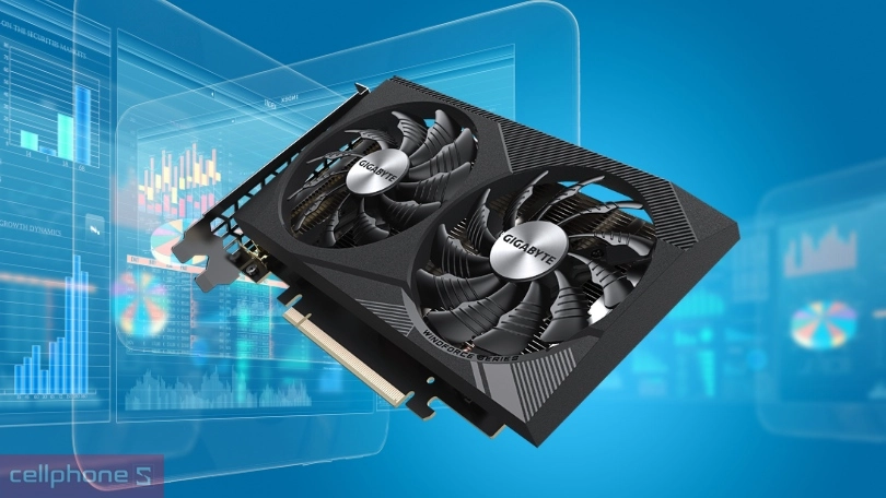 VGA Gigabyte Geforce RTX 3050 Windforce OC 8GB GV-N3050WF2OCV2 - Hiệu suất vượt trội từ bộ xử lý NVIDIA Ampere