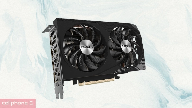 VGA Gigabyte Geforce RTX 3050 Windforce OC 8GB GV-N3050WF2OCV2 - Hiệu suất vượt trội từ bộ xử lý NVIDIA Ampere