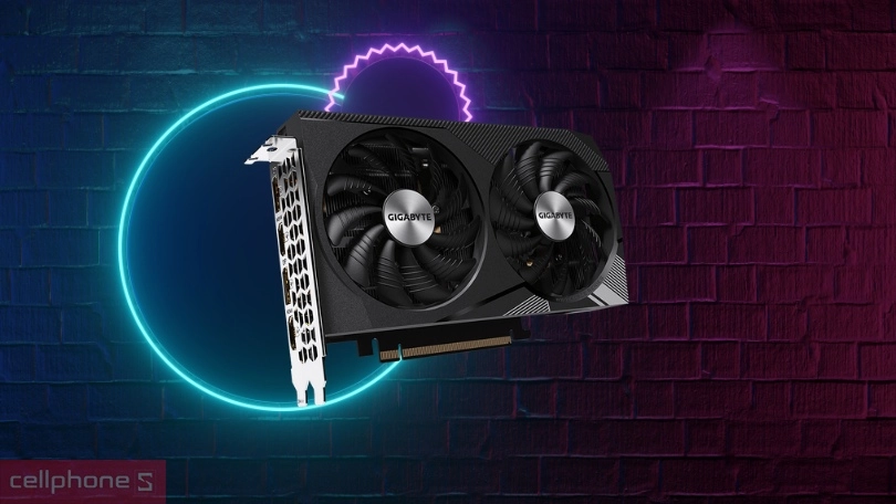 Thiết kế VGA Gigabyte GeForce RTX 3060 WINDFORCE OC 12G