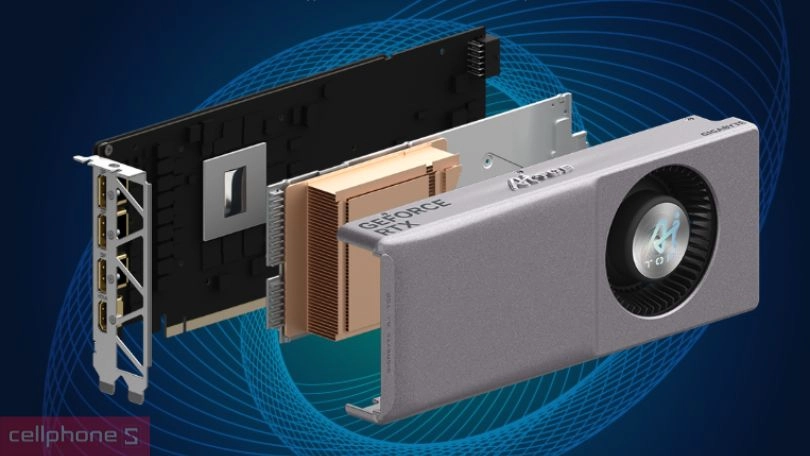 Tản nhiệt VGA Gigabyte Geforce RXT 4070 TI Super AI TOP 16GB GV N407TSAI