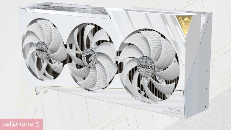 Thiết kế VGA Gigabyte Geforce RTX 4080 Super Aorus Xtreme ICE 16GB