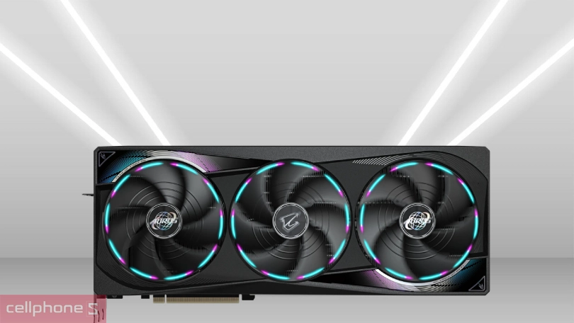 Thiết kế VGA Gigabyte GeForce RTX 5070 Ti AORUS M 16GB