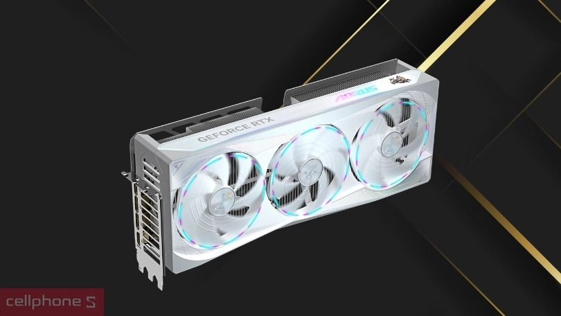 Thiết kế VGA Gigabyte GeForce RTX 5080 Aorus M ICE-16GB