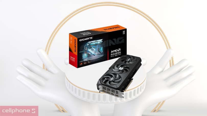 Thiết kế VGA Gigabyte Radeon RX 9070 GAMING OC-16GB