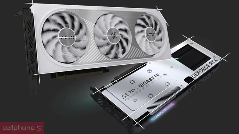 Thiết kế VGA Gigabyte RTX 4060 AERO OC 8GB GDDR6