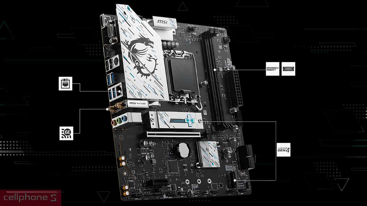 Khả năng kết nối, tương thích của mainboard MSI B760M Gaming WIFI DDR5
