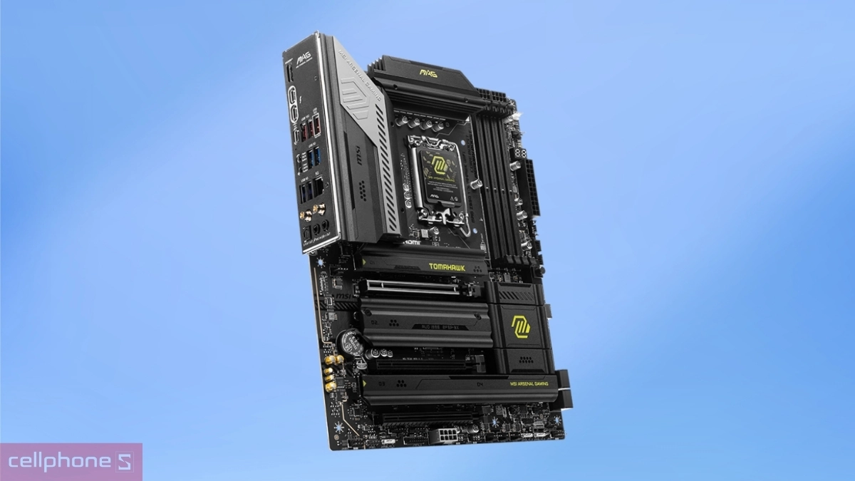Hệ thống tản nhiệt hiệu quả của mainboard MSI MAG Z890 TOMAHAWK WIFI DDR5