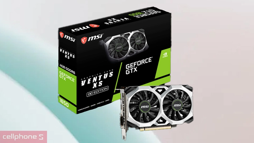 VGA MSI GeForce GTX 1650 4GB D6 Ventus XS OCV3 - Khả năng xử lý đồ hoạ mạnh mẽ, thiết kế độc đáo